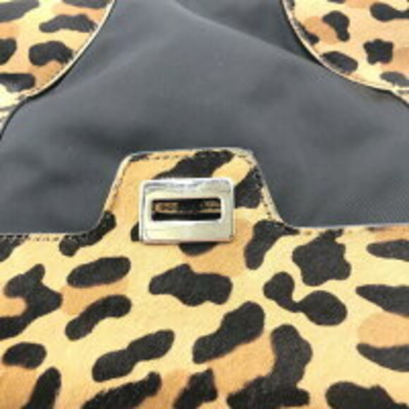 Prada satchel bag ostrich pony hair trim - Picture 10 of 10